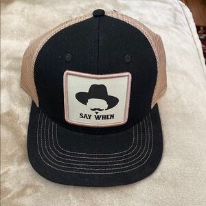Black and Tan Trucker Hat